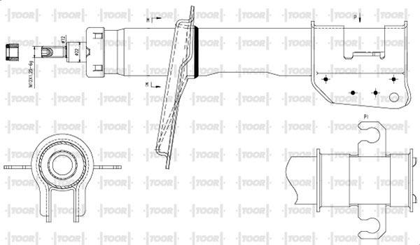 TOOR SG11900 - Амортисьор vvparts.bg