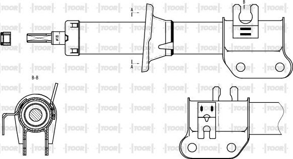 TOOR SG11460 - Амортисьор vvparts.bg