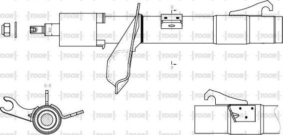 TOOR SG11521 - Амортисьор vvparts.bg