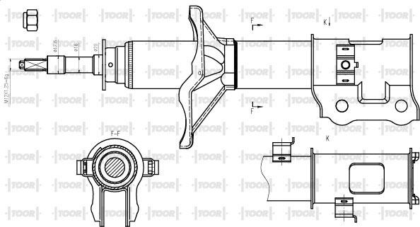 TOOR SG11570 - Амортисьор vvparts.bg