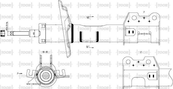 TOOR SG11651 - Амортисьор vvparts.bg