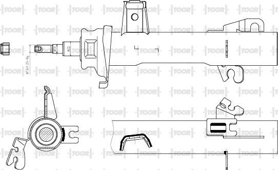 TOOR SG11600 - Амортисьор vvparts.bg