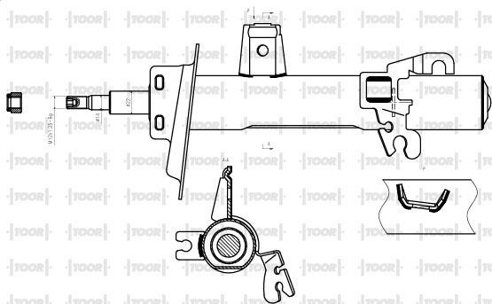 TOOR SG11611 - Амортисьор vvparts.bg