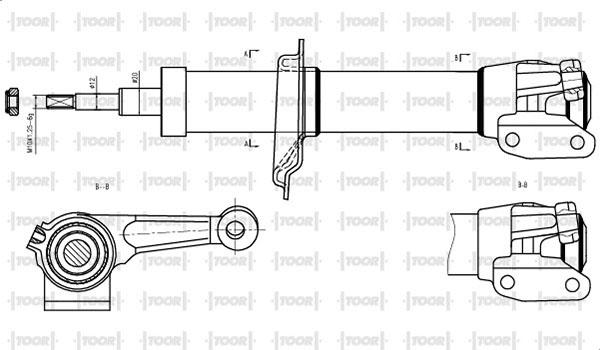 TOOR SG11041 - Амортисьор vvparts.bg