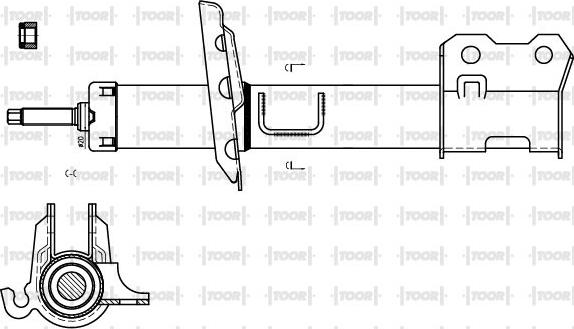 TOOR SG11010 - Амортисьор vvparts.bg