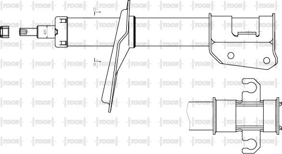 TOOR SG11800 - Амортисьор vvparts.bg