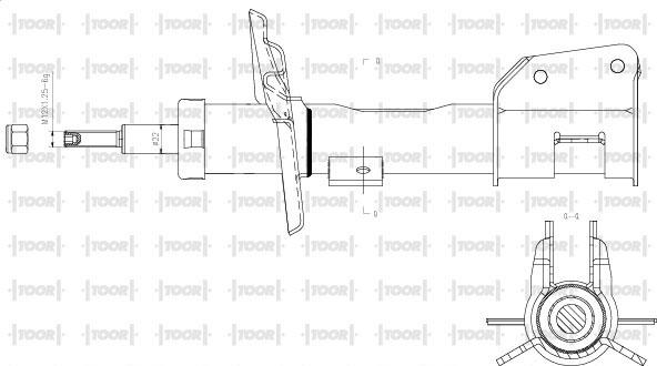 TOOR SG11830 - Амортисьор vvparts.bg