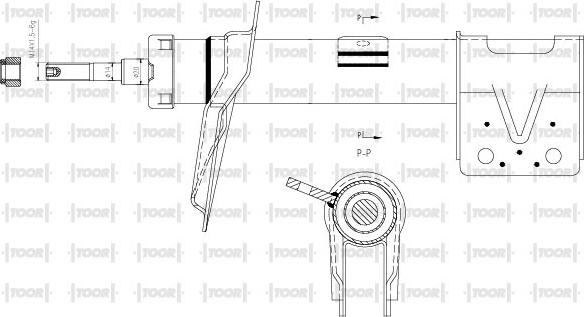 TOOR SG11390 - Амортисьор vvparts.bg