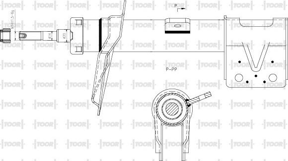 TOOR SG11391 - Амортисьор vvparts.bg