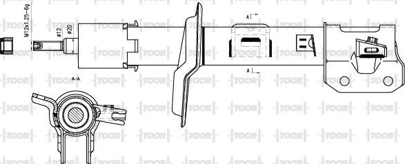 TOOR SG11310 - Амортисьор vvparts.bg