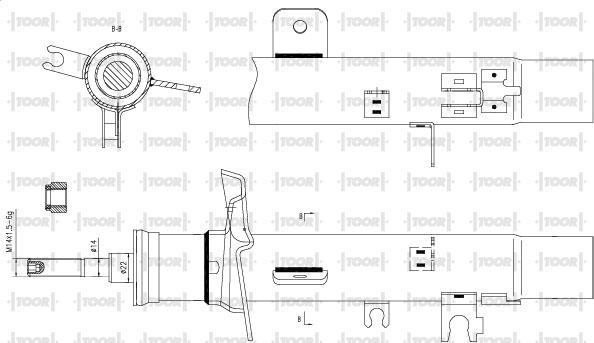 TOOR SG11381 - Амортисьор vvparts.bg