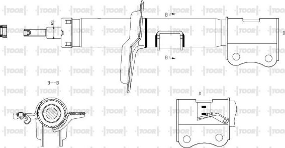 TOOR SG11730 - Амортисьор vvparts.bg