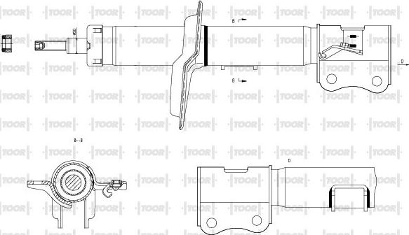 TOOR SG11731 - Амортисьор vvparts.bg