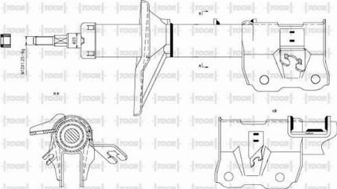 TOOR SG13950 - Амортисьор vvparts.bg