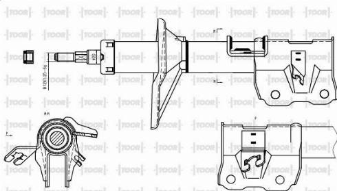 TOOR SG13951 - Амортисьор vvparts.bg