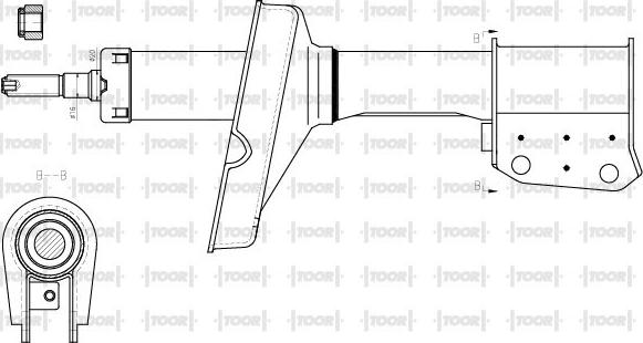 TOOR SG12430 - Амортисьор vvparts.bg