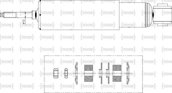 TOOR SG12120 - Амортисьор vvparts.bg