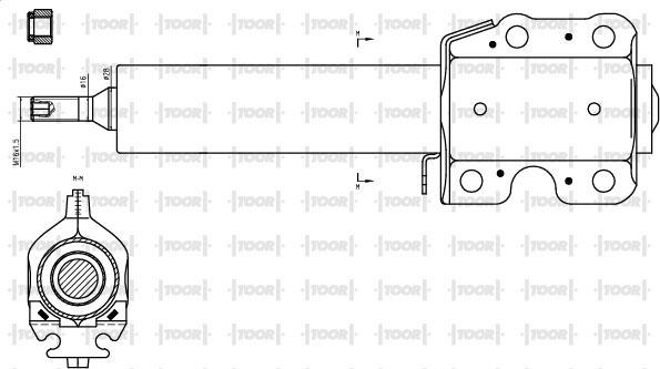 TOOR SG12210 - Амортисьор vvparts.bg