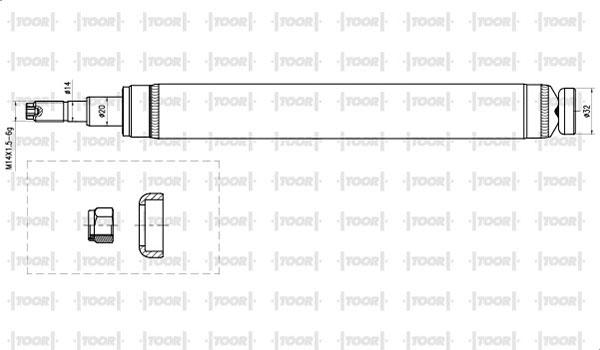 TOOR SG17040 - Амортисьор vvparts.bg