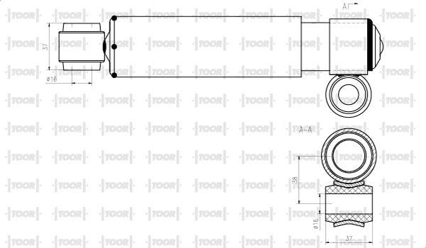 TOOR SO50310 - Амортисьор vvparts.bg