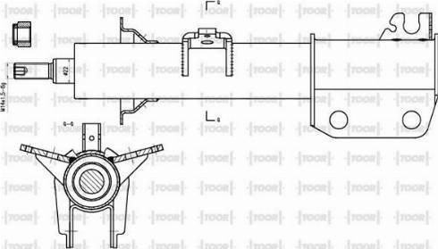 TOOR SO14170 - Амортисьор vvparts.bg