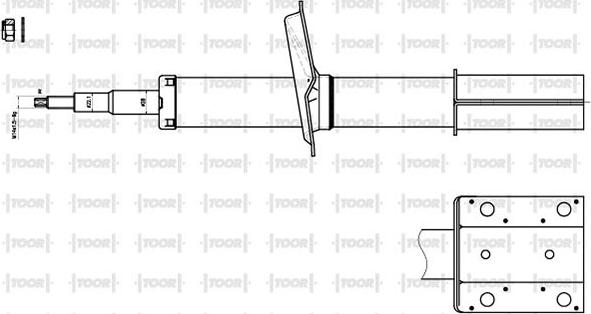 TOOR SO10620 - Амортисьор vvparts.bg