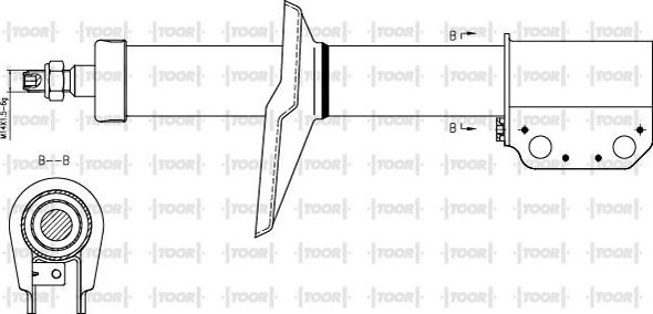 TOOR SO12550 - Амортисьор vvparts.bg