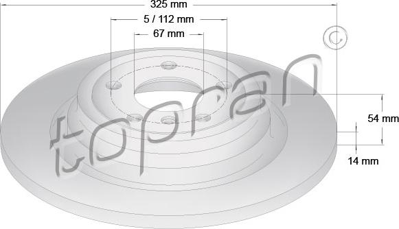 Topran 409 483 - Спирачен диск vvparts.bg