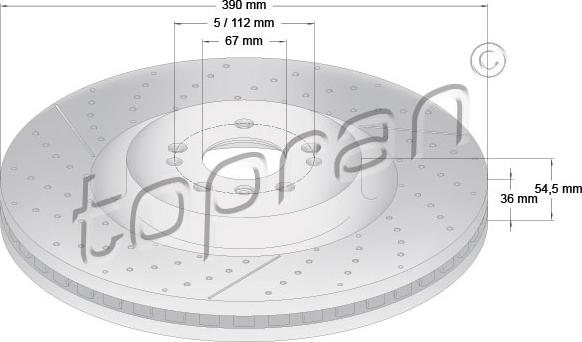 Topran 409 322 - Спирачен диск vvparts.bg