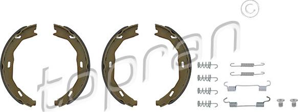 Topran 401 906 - Комплект спирачна челюст, ръчна спирачка vvparts.bg