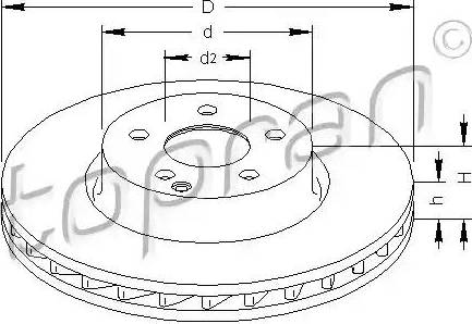 Topran 401 898 - Спирачен диск vvparts.bg