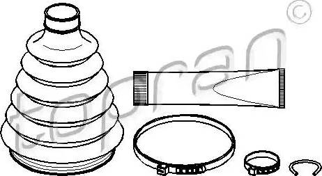 Topran 401234 - Маншон, полуоска vvparts.bg