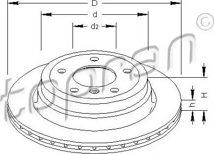 Topran 501 717 - Спирачен диск vvparts.bg