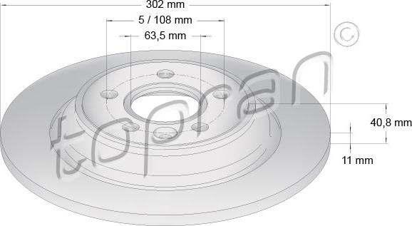 Topran 600 647 - Спирачен диск vvparts.bg