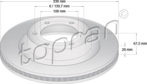 Topran 600 618 - Спирачен диск vvparts.bg