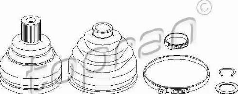 Topran 104 075 - Каре комплект, полуоска vvparts.bg