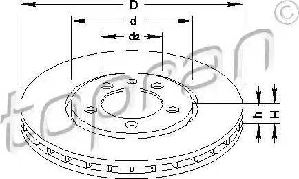 Topran 103 586 - Спирачен диск vvparts.bg