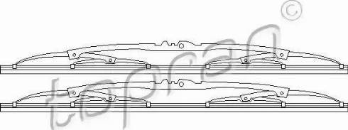 Topran 102 543 - Перо на чистачка vvparts.bg