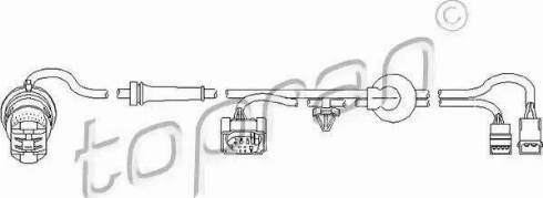 Topran 110 487 - Датчик, обороти на колелото vvparts.bg