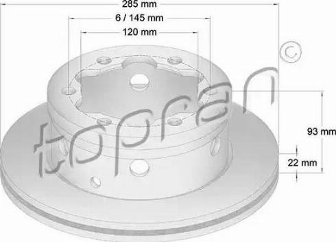 Topran 110 439 - Спирачен диск vvparts.bg