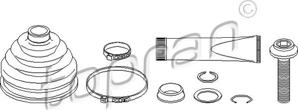 Topran 113 349 - Маншон, полуоска vvparts.bg