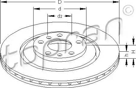 Topran 113 258 - Спирачен диск vvparts.bg