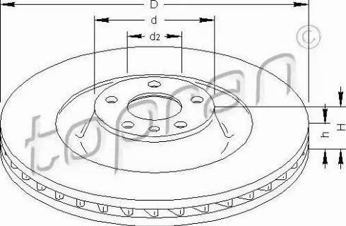 Topran 113 257 - Спирачен диск vvparts.bg