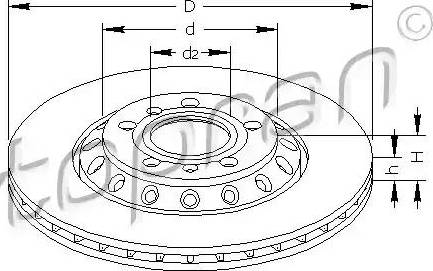 Topran 113 260 - Спирачен диск vvparts.bg