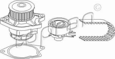 Topran 112966 - Водна помпа+ к-кт ангренажен ремък vvparts.bg