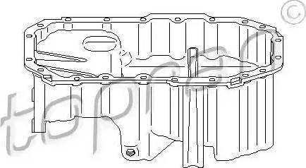 Topran 112 091 - Маслена вана (картер) vvparts.bg