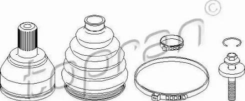 Topran 304006 - Каре комплект, полуоска vvparts.bg