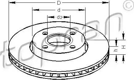 Topran 300 266 - Спирачен диск vvparts.bg