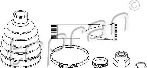 Topran 301 245 - Маншон, полуоска vvparts.bg