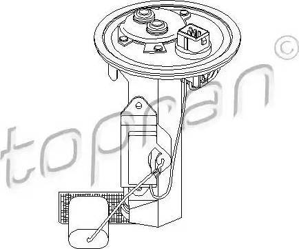 Topran 302 668 - Горивопроводен модул (горивна помпа+сонда) vvparts.bg